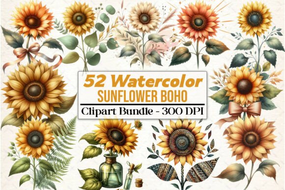 52 Ways to Use Sunflower Boho Clipart for Real Projects