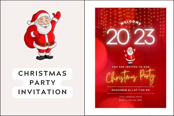 Christmas Party Invitation Free Template: Editable & Printable Designs