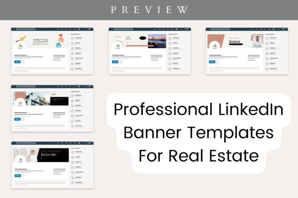 Elevate Your Real Estate Brand: 5 Free LinkedIn Banner Templates