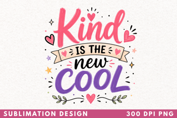 Kind is the New Cool: A Modern Typography T-Shirt Design
