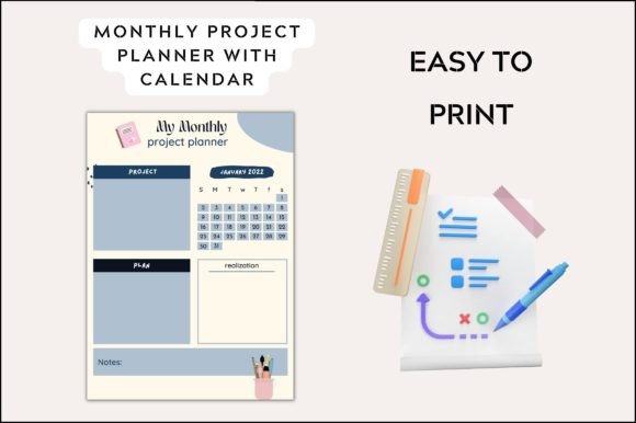 Master Your Deadlines with a Monthly Project Planner