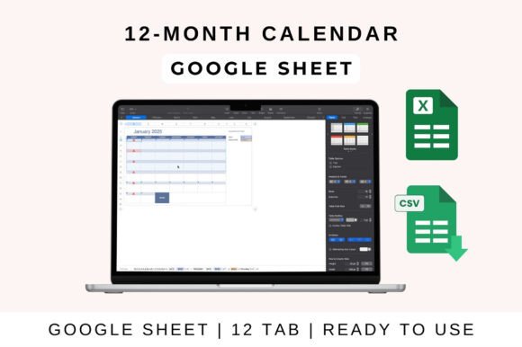 Master Your Year: The Ultimate 12-Month Calendar Template