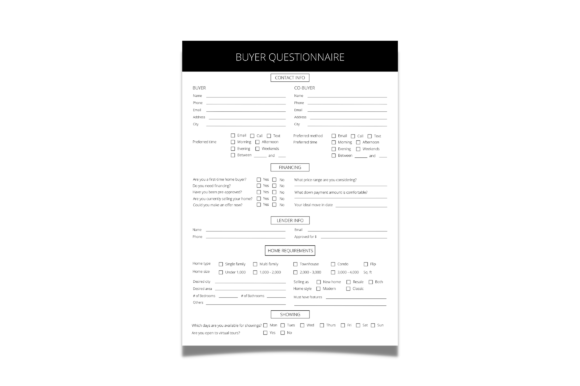 Streamline Your Client Onboarding with a Real Estate Buyer Questionnaire Template