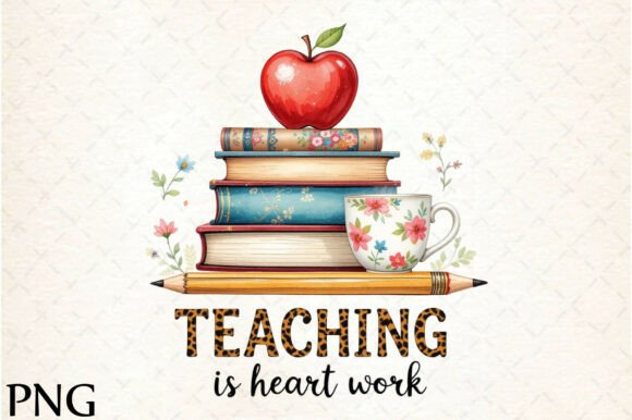 Teaching is Heart Work: More Than Just a PNG Design