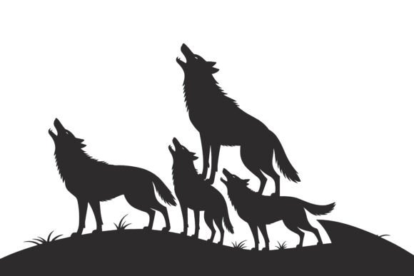 Wolf Silhouette Vector: Bold Graphics for Modern Projects